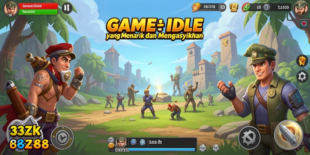 Tangkapan layar dari gameplay <strong>33ZK</strong> yang menunjukkan suasana santai dan manajemen sumber daya.