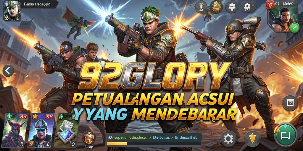 Tampilan gameplay Action 92GLORY yang menegangkan dan seru.