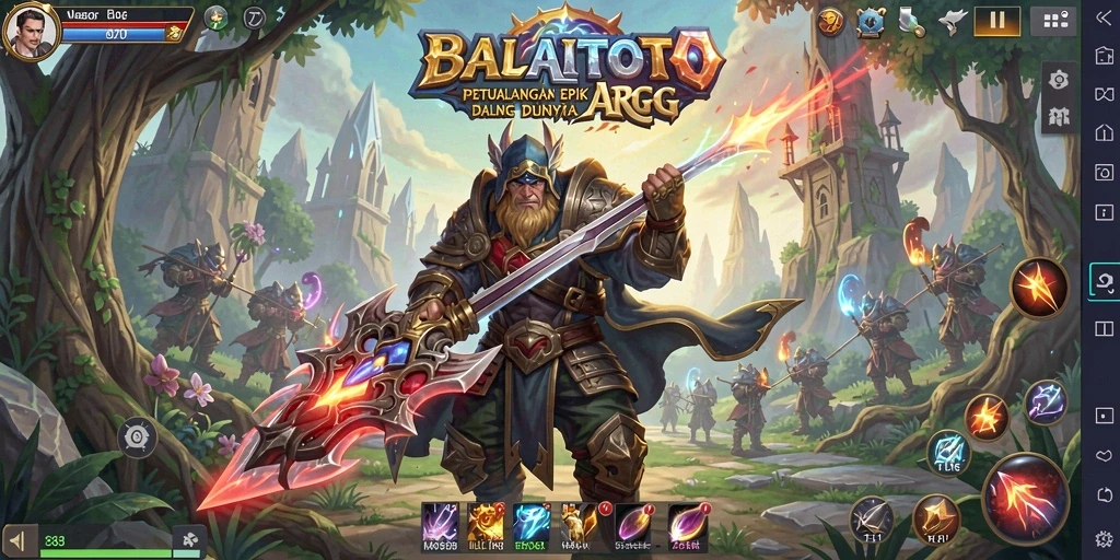 Gambaran gameplay menarik dari BALAITOTO dengan pertarungan seru.