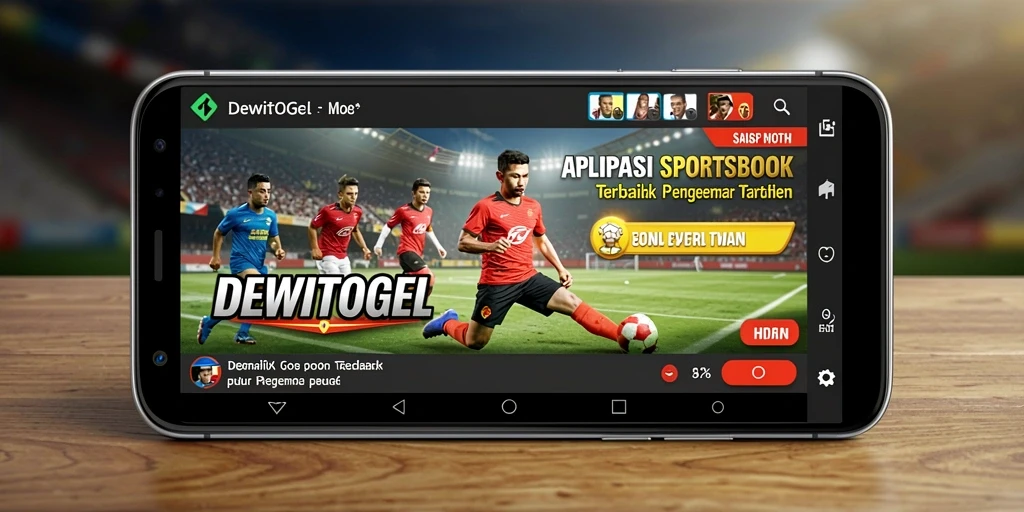 Tampilan gameplay DEWITOGEL dengan fitur taruhan olahraga langsung.