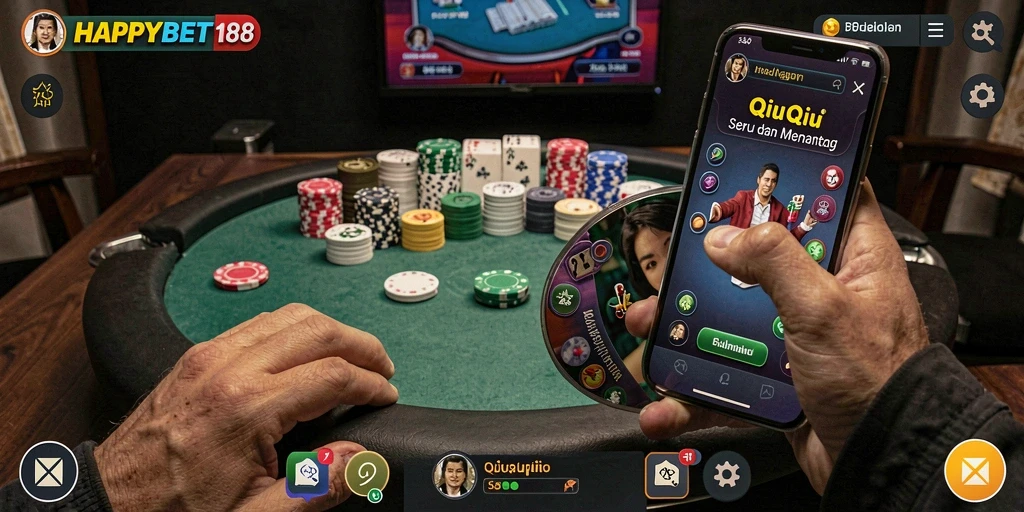 Tampilan gameplay QiuQiu yang menarik dari HAPPYBET188.