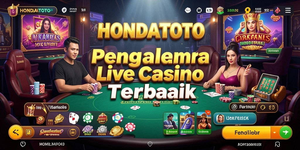 Tampilan gameplay HONDATOTO yang menakjubkan dalam sesi Live Casino.
