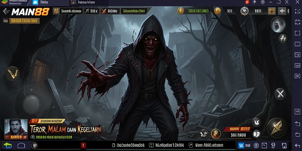 Gameplay menyeramkan di dunia gelap dengan ketegangan yang terus meningkat.