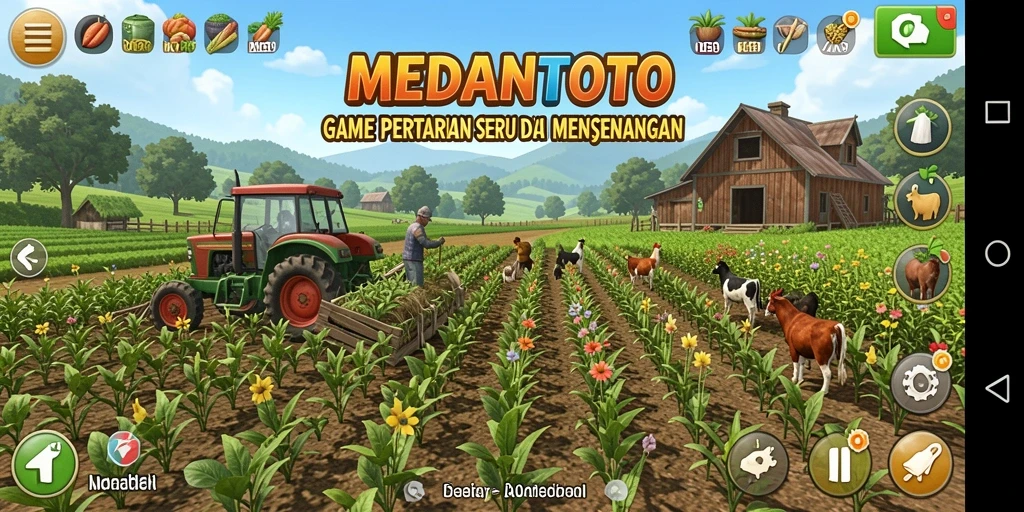 Screenshot yang menampilkan pengalaman gameplay Farming yang menyenangkan dalam MEDANTOTO.