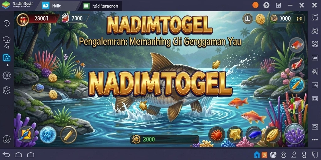 Tampilan gameplay Fishing yang seru dalam NADIMTOGEL.