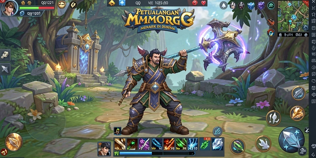 Tampilan gameplay QQ1221 yang epik dan mendalam.