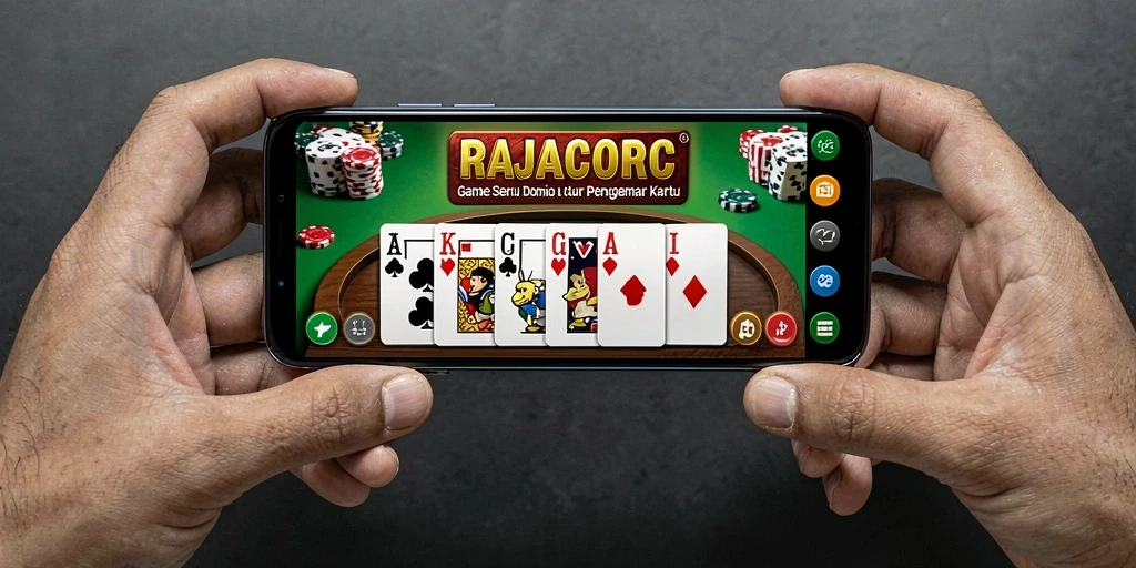Screenshot menunjukkan gameplay seru dari RAJACORC.