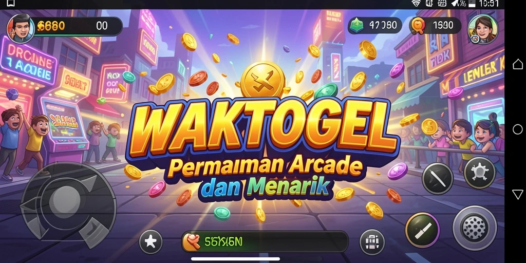 Tampilan gameplay WAKTOGEL yang penuh warna dan mengasyikkan.